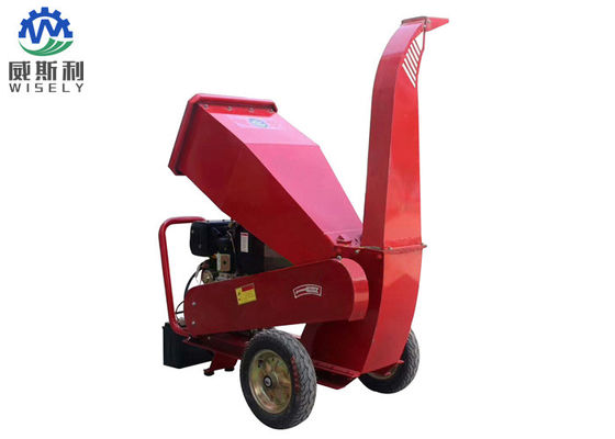 China 15KW rotes hölzernes Chipper Dieselmulcher, arbeiten Chipper Reißwolf-Maschine im Garten fournisseur