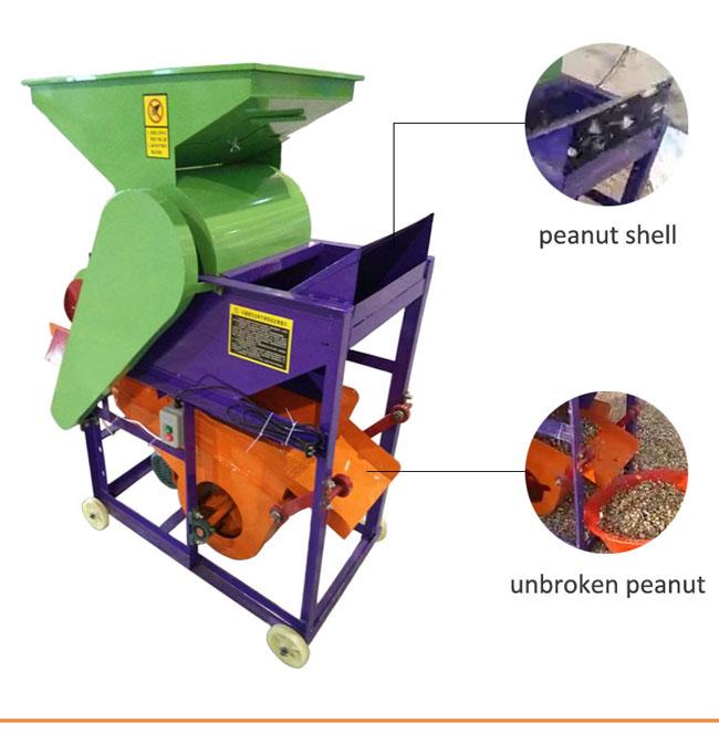 Landwirtschafts-Erdnuss-enthülsende Maschine/Erdnuss-Shell-Entferner 300 kg/h Kapazitäts-